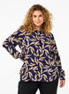 Shirt met bladprint en kraag, Ev. Blue w. Leaf AOP, Model image number 0