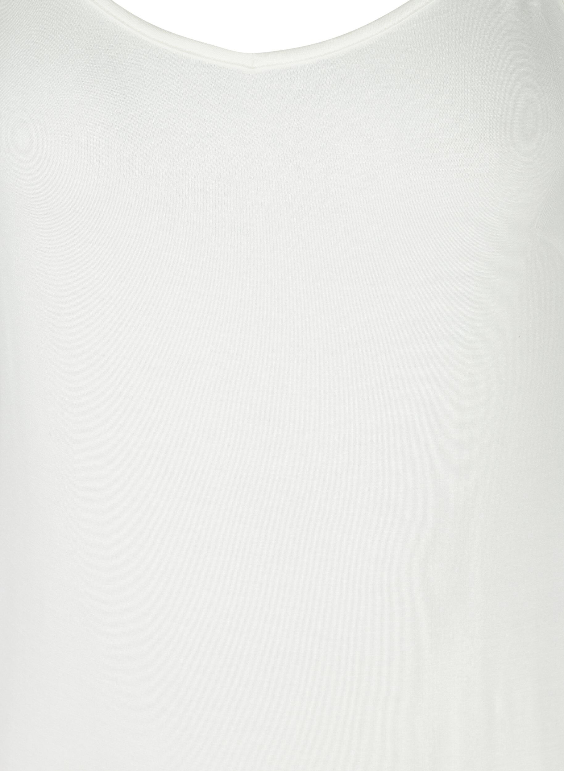 Zizzi Effen onderjurk in viscose, Wit, Packshot image number 2