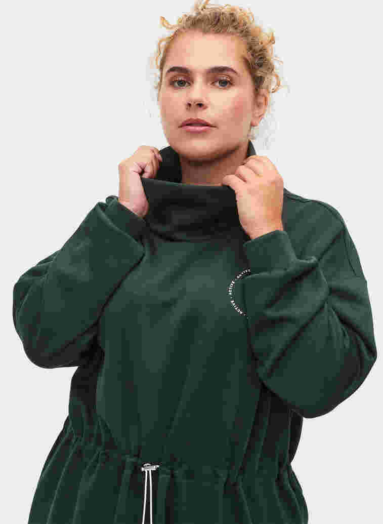 Sweaterjurk met hoge hals en verstelbare taille, Pine Grove, Model image number 2