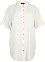 Shirt met korte mouwen en knopen, Off-White