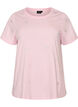 Organisch katoenen T-shirt met hartjes, Roze, Packshot image number 0