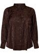 Shirt met ton-sur-ton paisleypatroon, Bruin, Packshot image number 0
