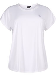 Sport T-shirt met korte mouwen, Bright White, Packshot