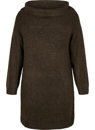 Gem&ecirc;leerde gebreide jurk, Demitasse Mel.