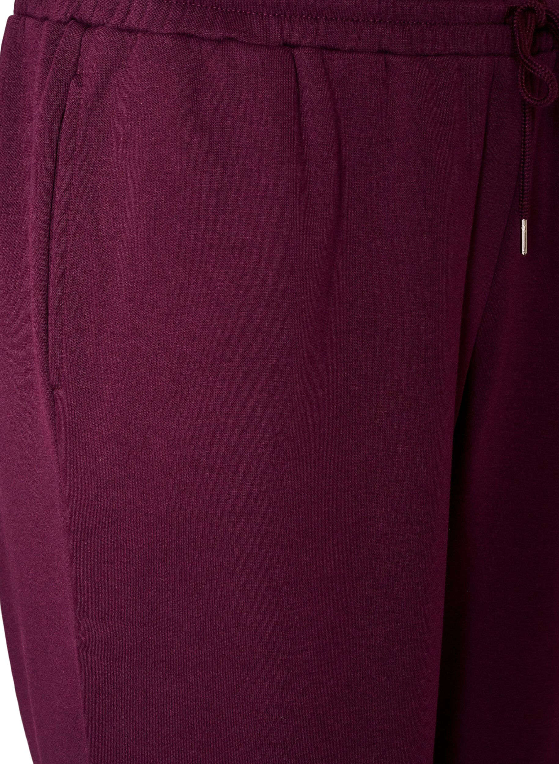 ZizziSweatpants met hoge taille en trekkoord, Paars, Packshot image number 2