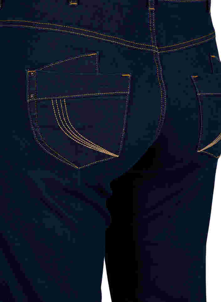 Regular fit Gemma jeans met hoge taille, Blue denim, Packshot image number 3