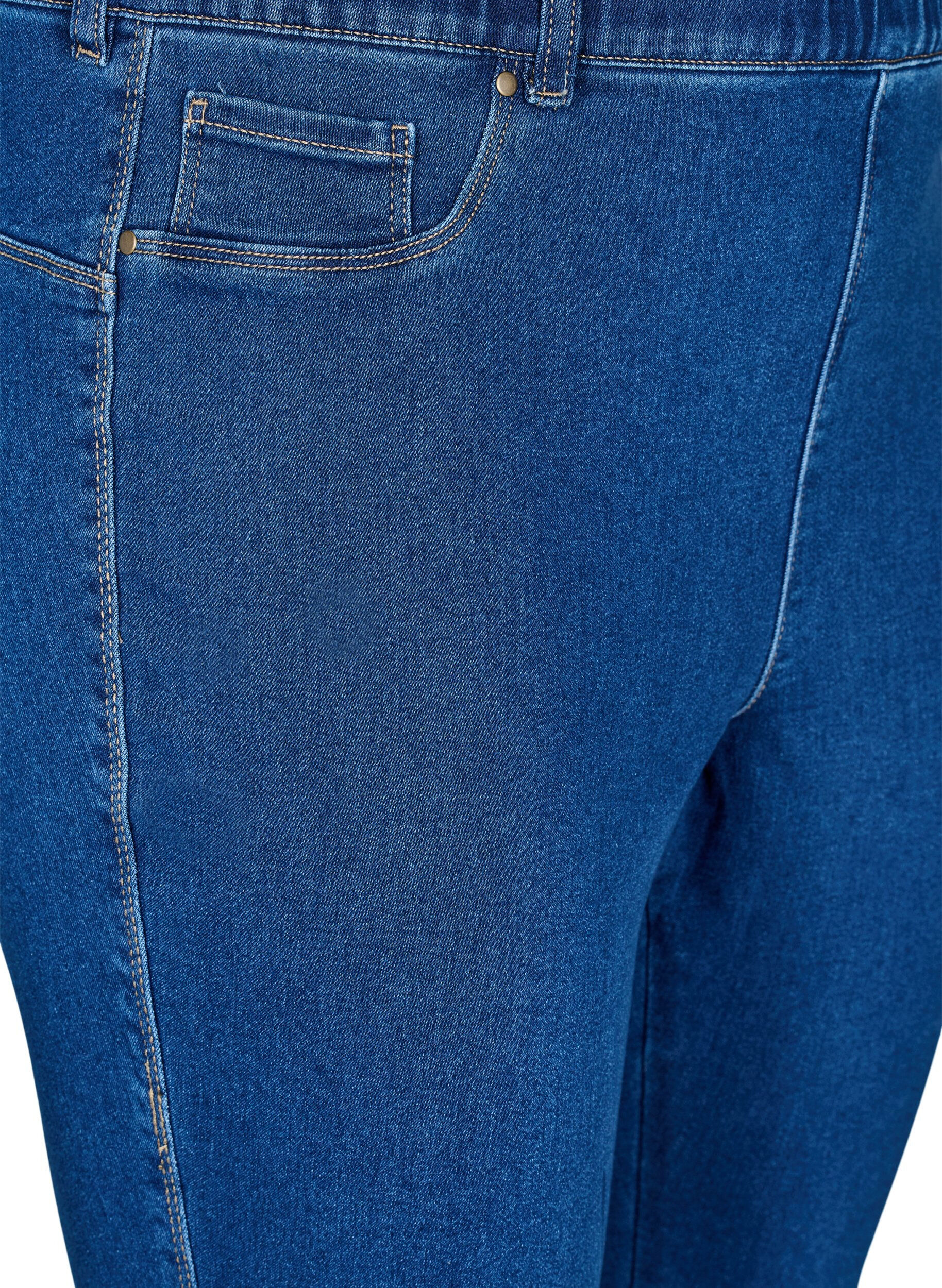 ZizziJeggings met hoge taille, Blauw, Packshot image number 2