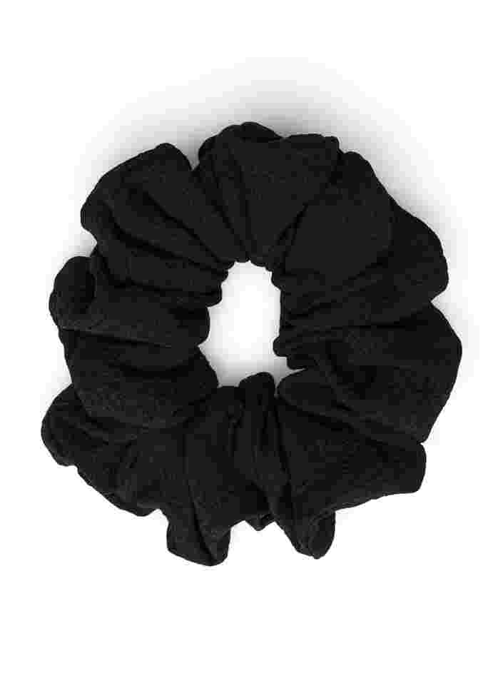 Effen kleur scrunchie, Black, Packshot
