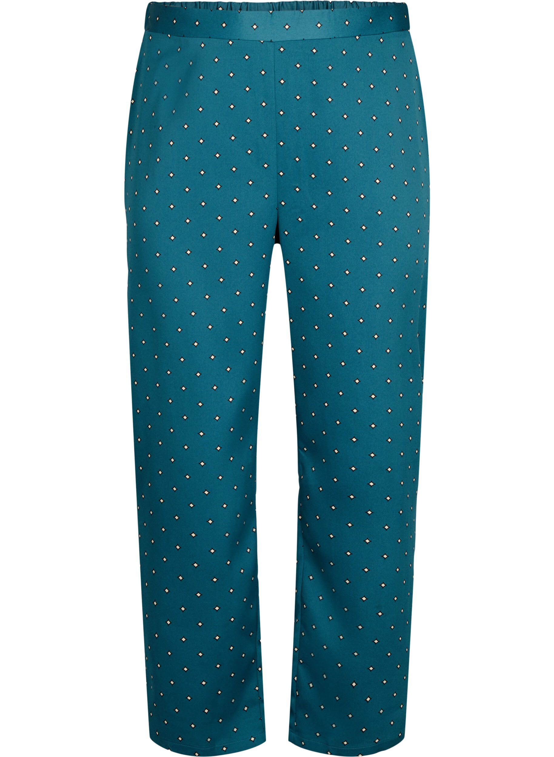 Zizzi Pyjama broeken met print, Balsam AOP, Packshot image number 0