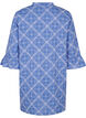 Tuniek met borduursel en strikdetail, Blauw, Packshot image number 1