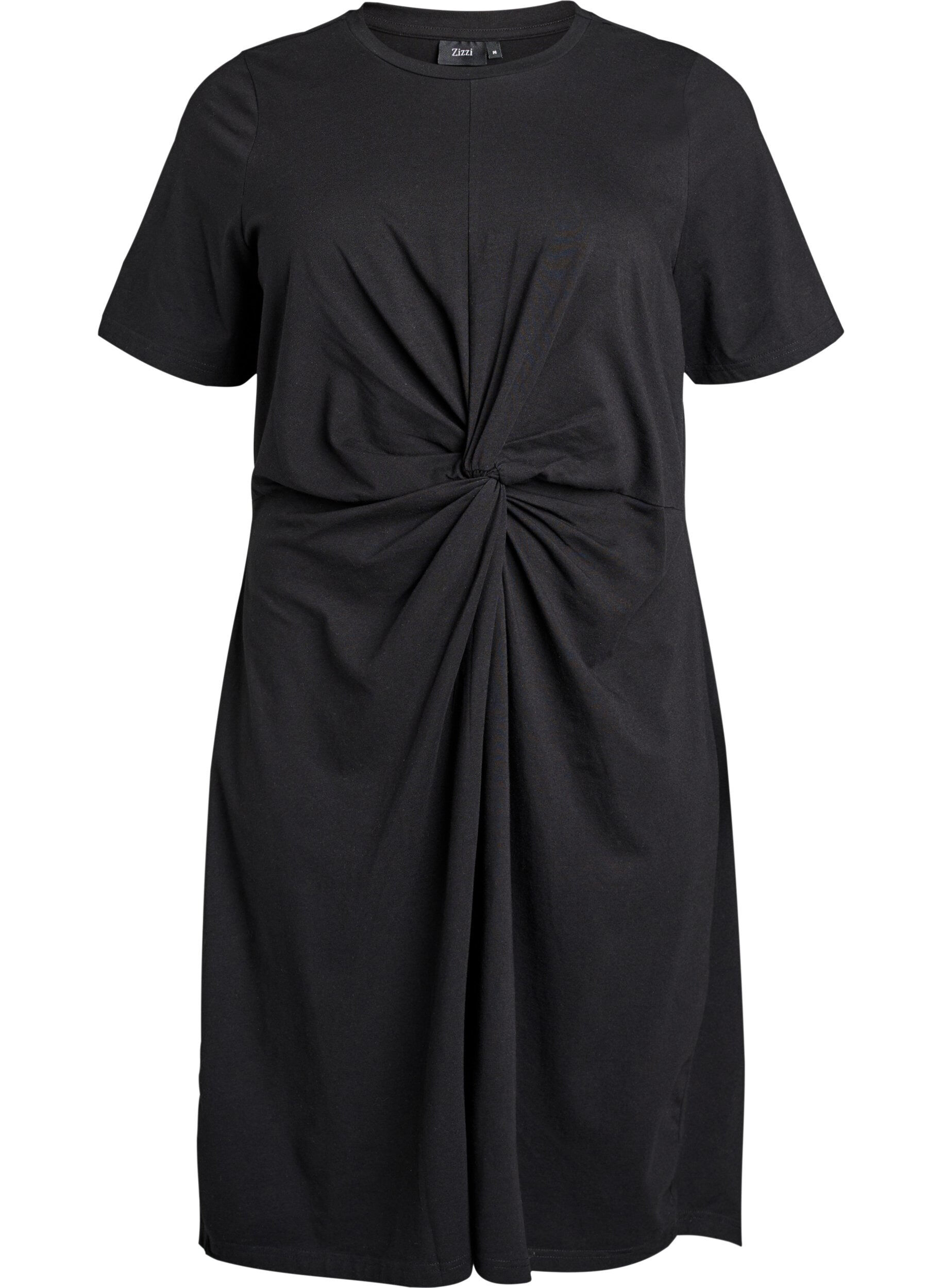 Katoenen jurk met twistdetail