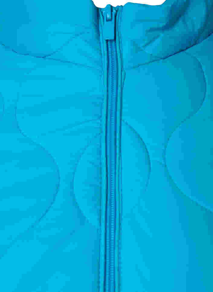 Doorgestikte jas met rits en zakken, River Blue, Packshot image number 2