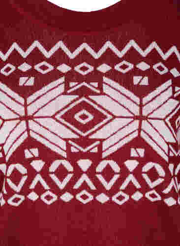 Gebreide trui met kerstmotief, Rio Red Comb, Packshot image number 2