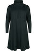 Jersey-jurk met hoge hals en zakken, Groen, Packshot image number 0