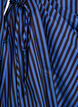 Gestreept shirt met wikkel-effect en een strikceintuur, Blauw, Packshot image number 3
