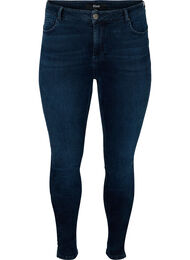 Super slim fit Amy jeans met hoge taille, Blue/Black Denim