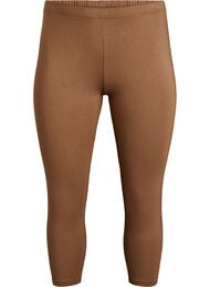Basic 3/4 legging in viscose, Bruin