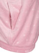 Velour cardigan met capuchon en zakken, Roze, Packshot image number 3