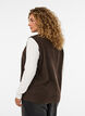 Gebreide vest met decoratieve knopen, Bruin, Model image number 2
