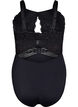 Bodystocking met kant en uitsnijdingen, Black, Packshot image number 1