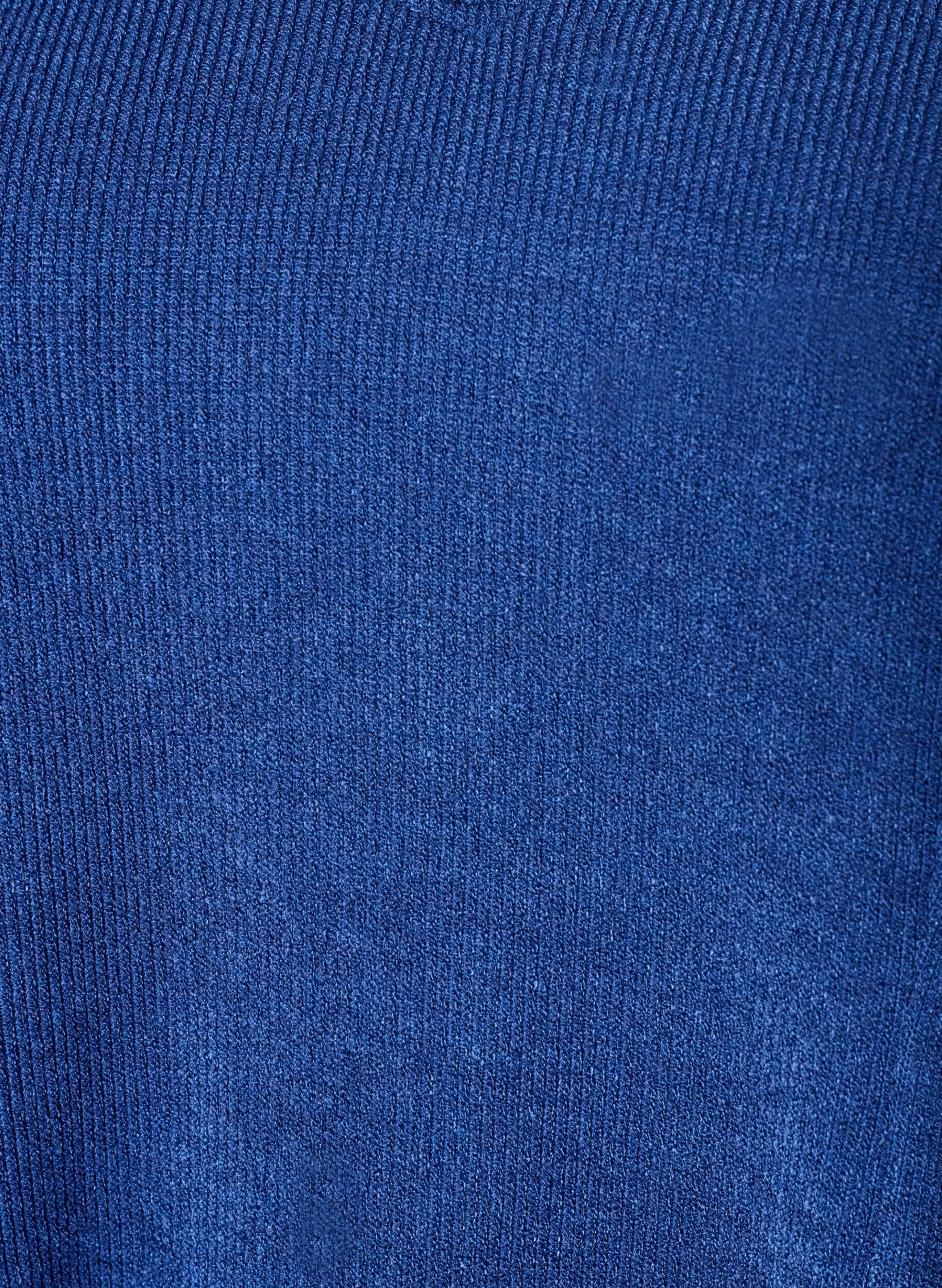 ZizziJersey blouse met een geribde textuur en een A-lijn pasvorm, Blauw, Packshot image number 2