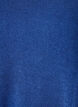 Jersey blouse met een geribde textuur en een A-lijn pasvorm, Blauw, Packshot image number 2