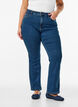 Ellen bootcut jeans met hoge taille, Blauw, Model image number 2