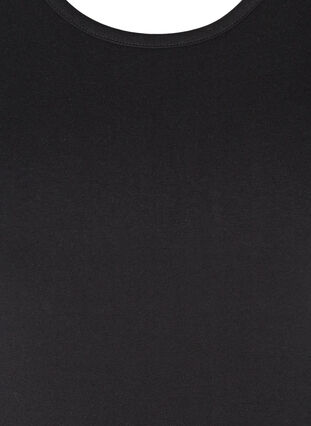 Katoenen top met kanten rand, Black, Packshot image number 2