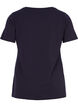 Basic t-shirt in effen kleur met katoen, Blauw, Packshot image number 1