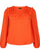 Blouse met franjes en lange mouw, Orange.com, Packshot image number 0