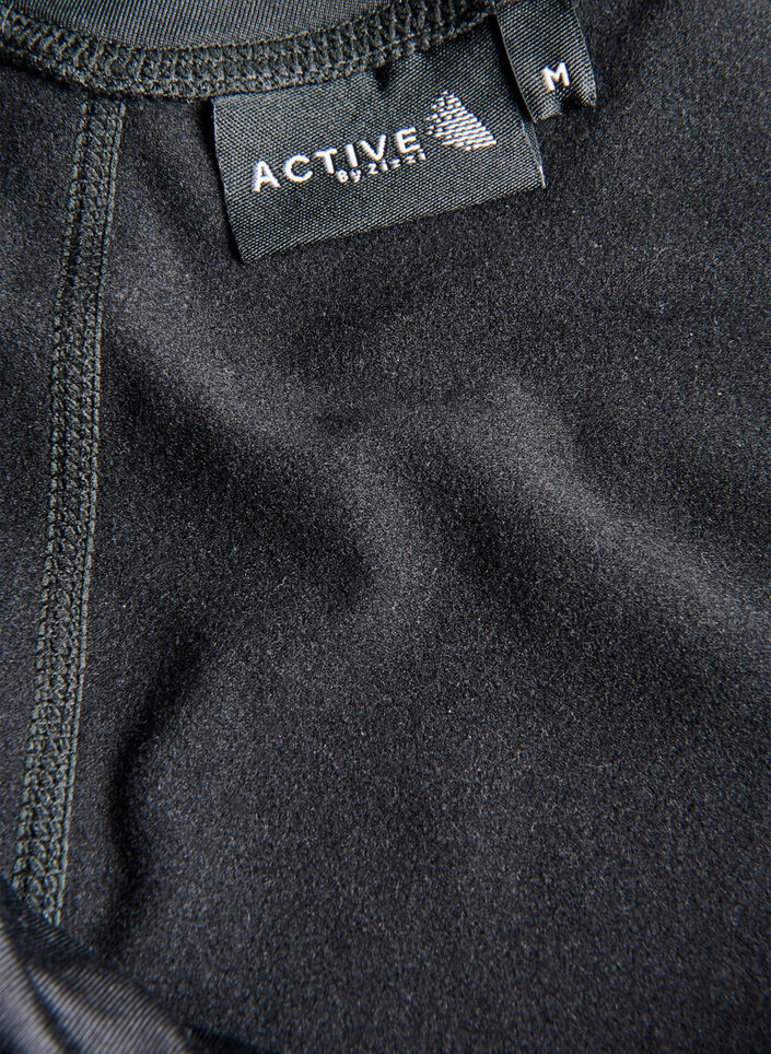 Sportlegging met fleecevoering, Zwart, Packshot image number 3