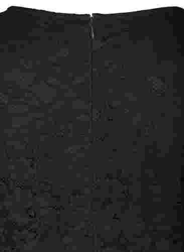 Kanten jurk met 3/4 mouwen, Black, Packshot image number 3