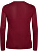 Blouse met lange mouwen van wol en viscose, Rood, Packshot image number 1