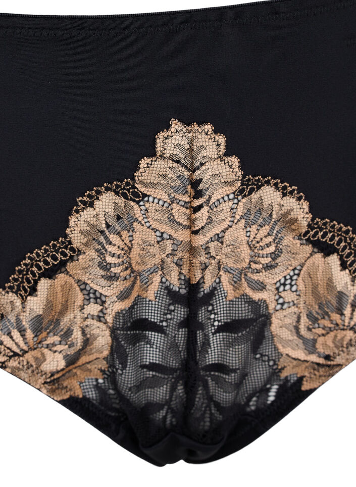 Tai slip met kant, Black, Packshot image number 2