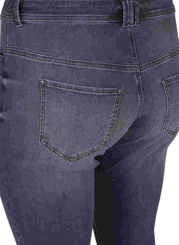 Extra slanke Nille jeans met hoge taille, Grey Denim, Packshot image number 3