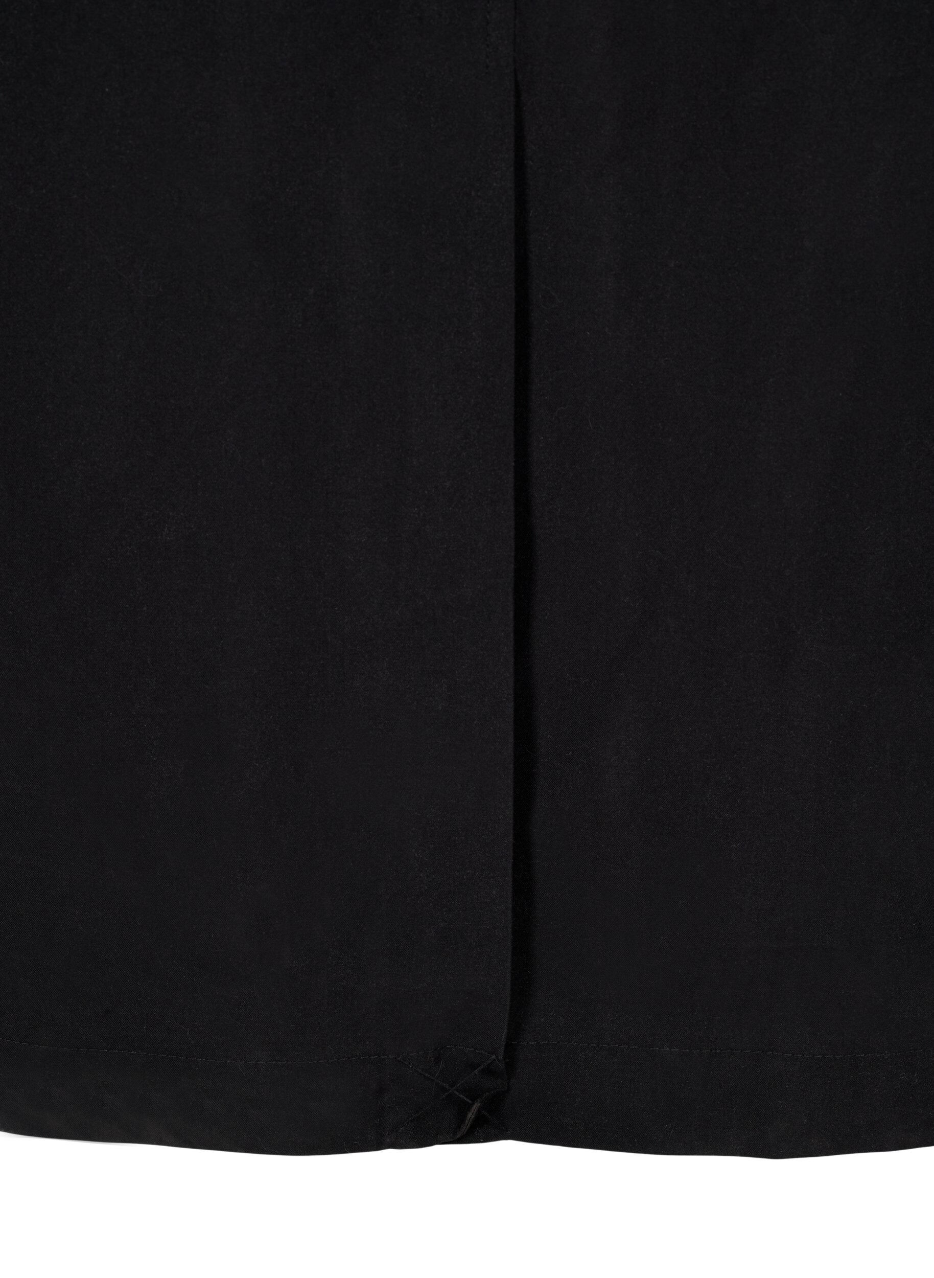 Zizzi Lange trenchcoat met riem, Black, Packshot image number 3