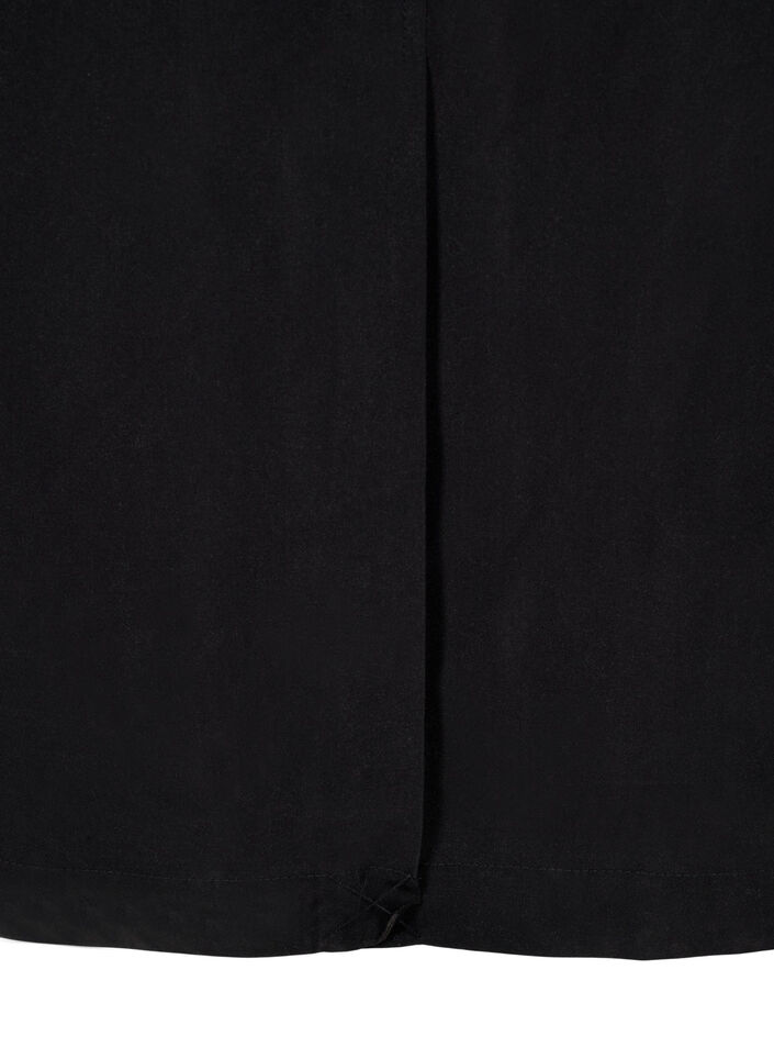 Lange trenchcoat met riem, Black, Packshot image number 3