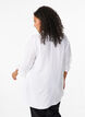 Lang viscose shirt met kanten detail, Bright White, Model image number 1