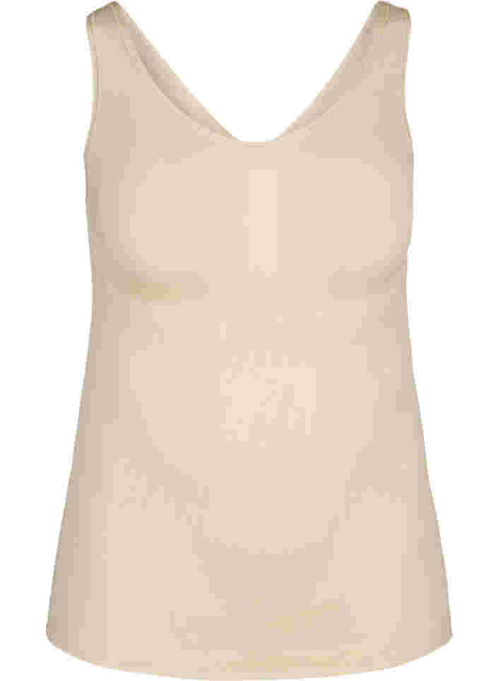 Shapewear top met brede bandjes, Nude, Packshot image number 0