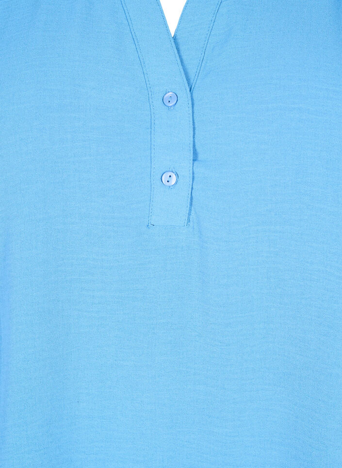 Blouse met lange mouwen en V-hals, Riverside, Packshot image number 2