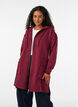 Lang vest met capuchon en ritssluiting, Rood, Model image number 0