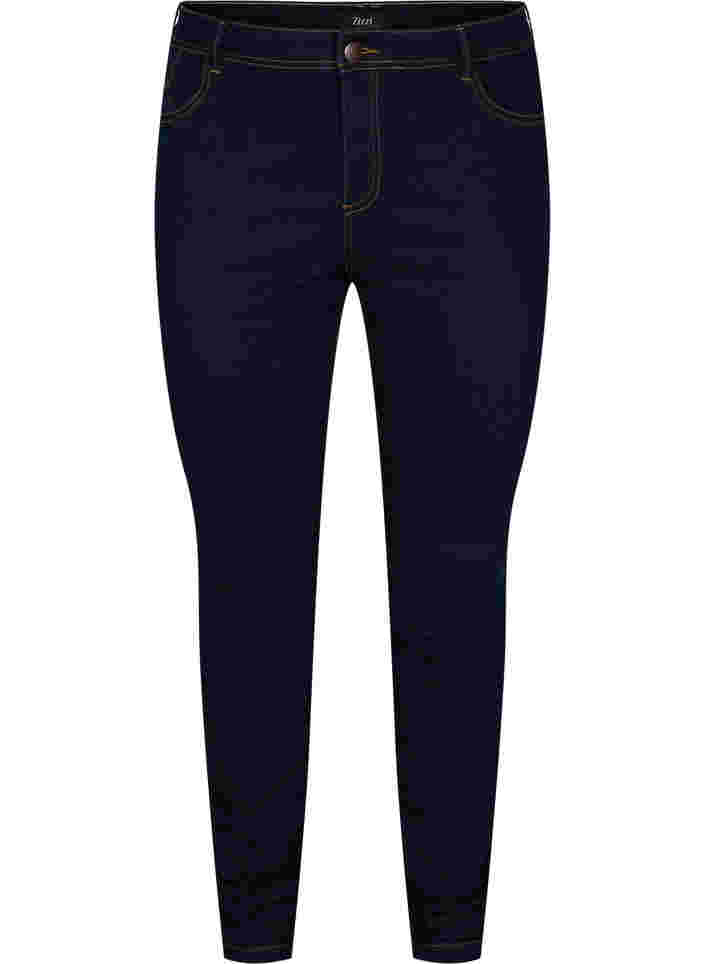 Extra slim fit Nille jeans met hoge taille, Blue denim, Packshot image number 0