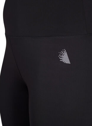 Lange strakke sport shorts, Black, Packshot image number 2
