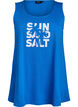 Katoenen top met a-vorm, Blauw, Packshot image number 0