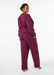 Joggingbroek met zakken, Donker Bordeaux, Model image number 1