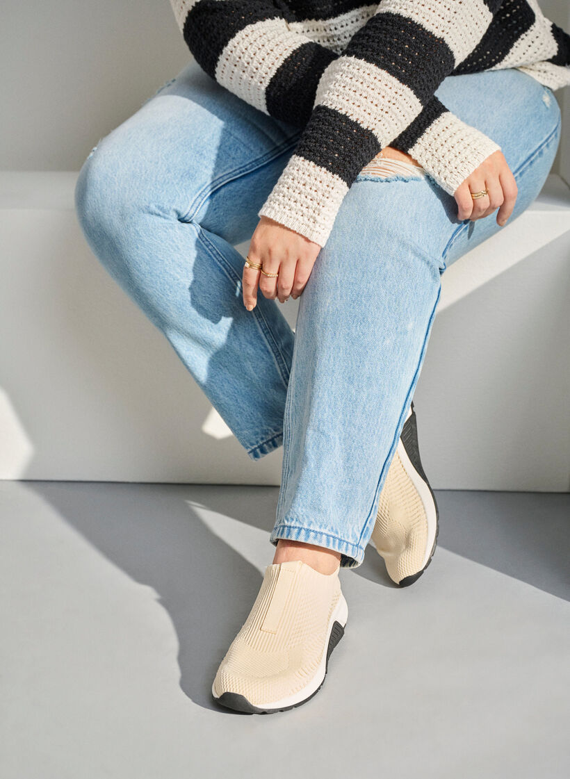 Wide fit - Instapsneaker, Beige, Image image number 0