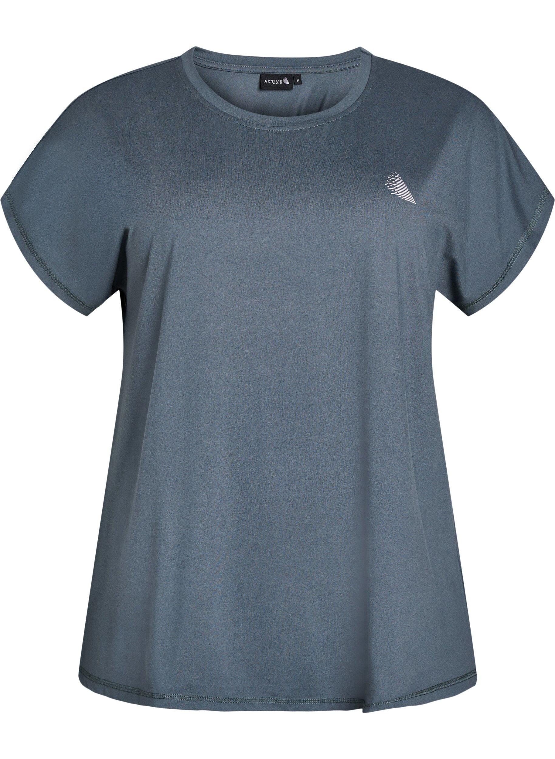 ZizziEffen gekleurd trainingsshirt, Groen, Packshot image number 0