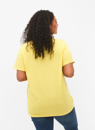 T-shirt met korte mouwen en v-hals, Illuminating, Model image number 1
