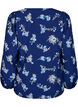FLASH - Blouse met lange mouwen en kleine bloemen, Blue Flower, Packshot image number 1