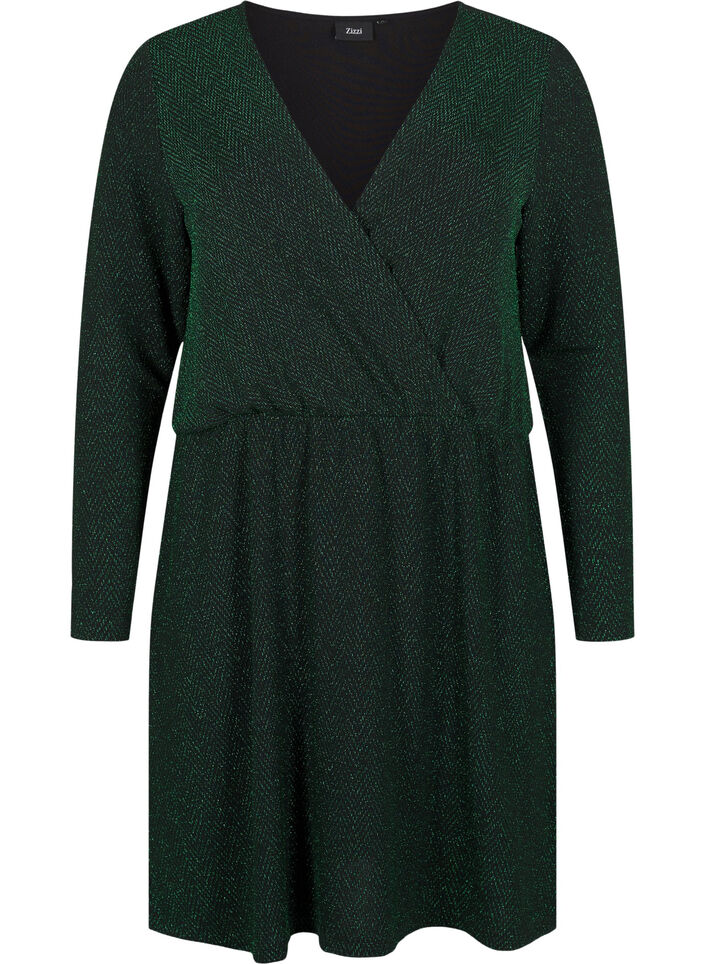 Glitterjurk met zigzagpatroon, Scarab ZigZagShimmer, Packshot image number 0